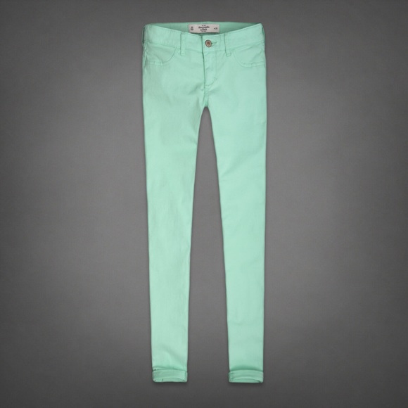 Abercrombie & Fitch Denim - Abercrombie mint jeans denim leggings skinny
